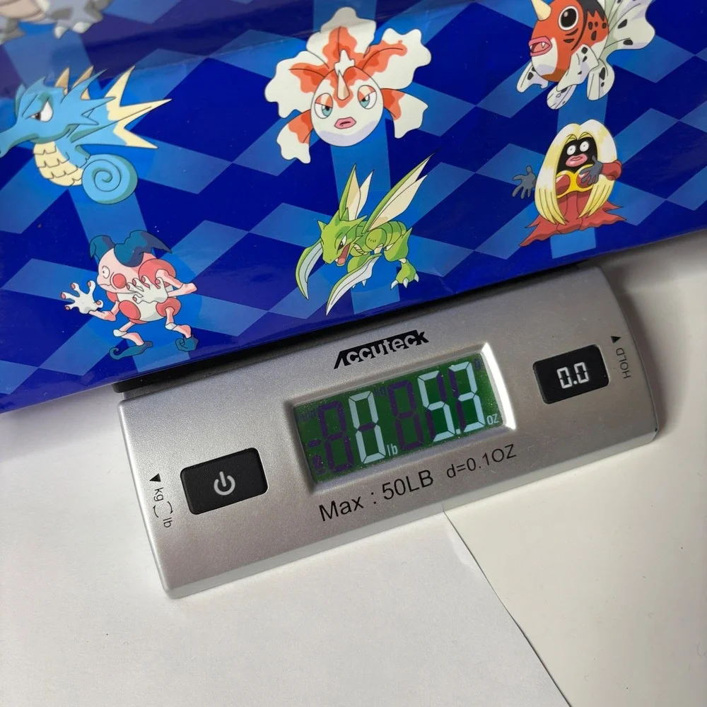 Vintage Pokemon Happy Holidays Gift Bag Blue Pokemon Characters‎ 2000 Retro